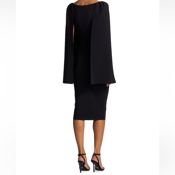 Chiara Boni La Petite Robe Romane Floral Knee-Length Cape Dress 2 - Picture 3 of 8